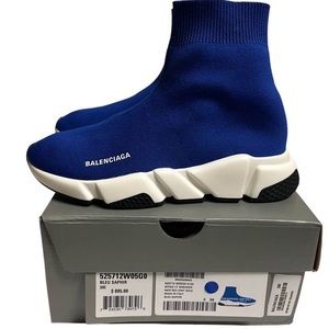 Balenciaga Blue White IT39 W39 Women Speed Trainers